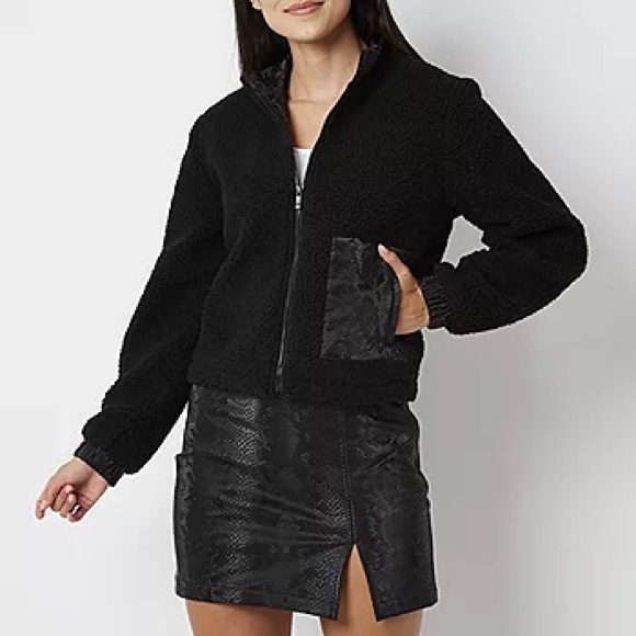 Size Xl Juicy By Juicy Couture Womens Sherpa Bomber Jacket